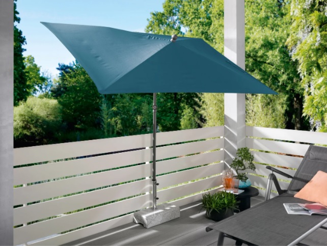 CountrySide Slunečník na balkon 210 x 140 cm HG-00181A modrý 1